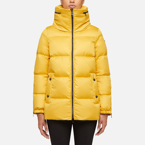 DOWN JACKETS WOMAN GEOX CAMEI WOMAN - SPICY MUSTARD