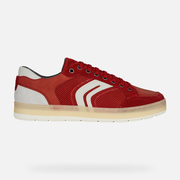 trembling Sophisticated spiral Geox U ARIAM: Red Man Sneakers | Geox SS19