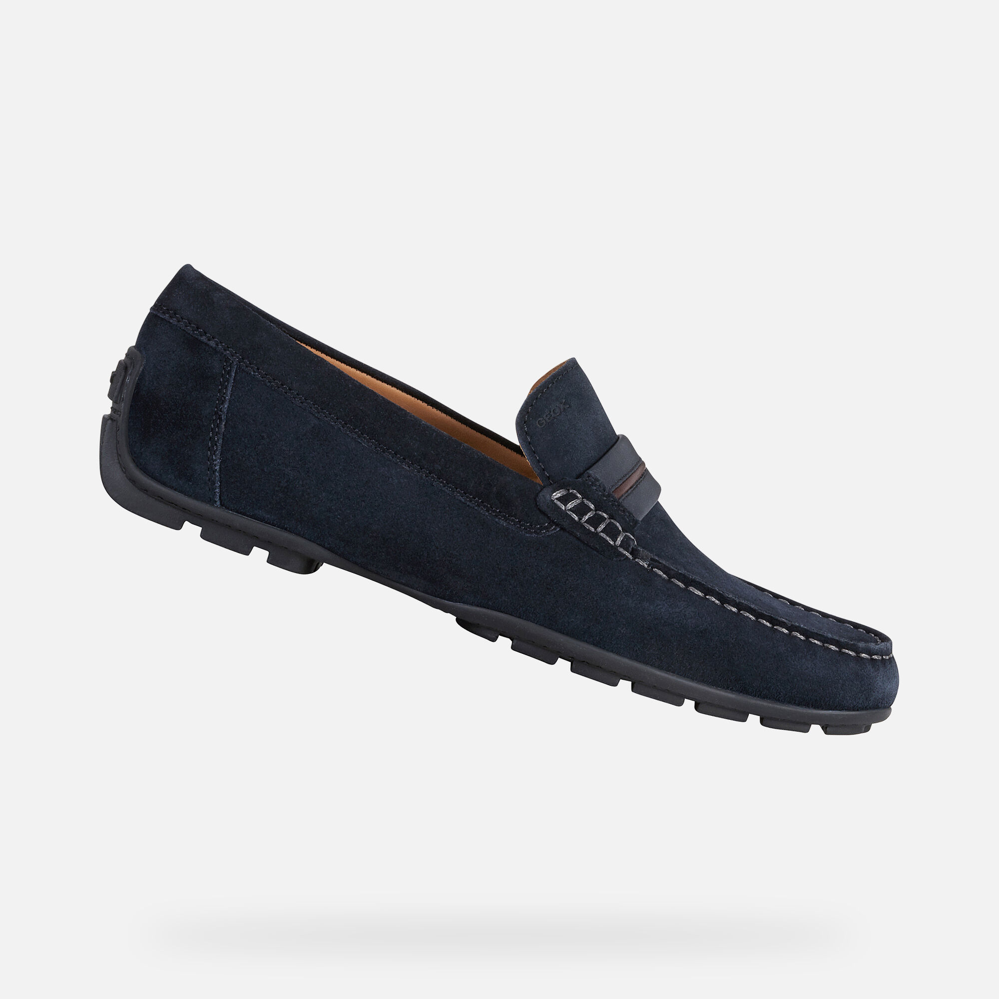 geox navy loafers