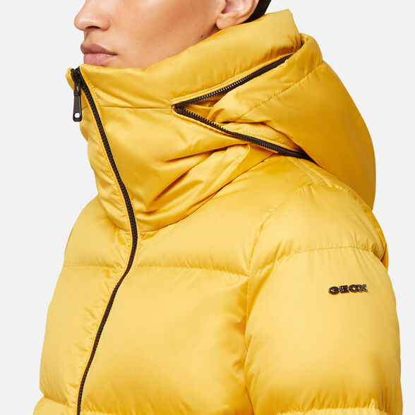 DOWN JACKETS WOMAN GEOX CAMEI WOMAN - SPICY MUSTARD
