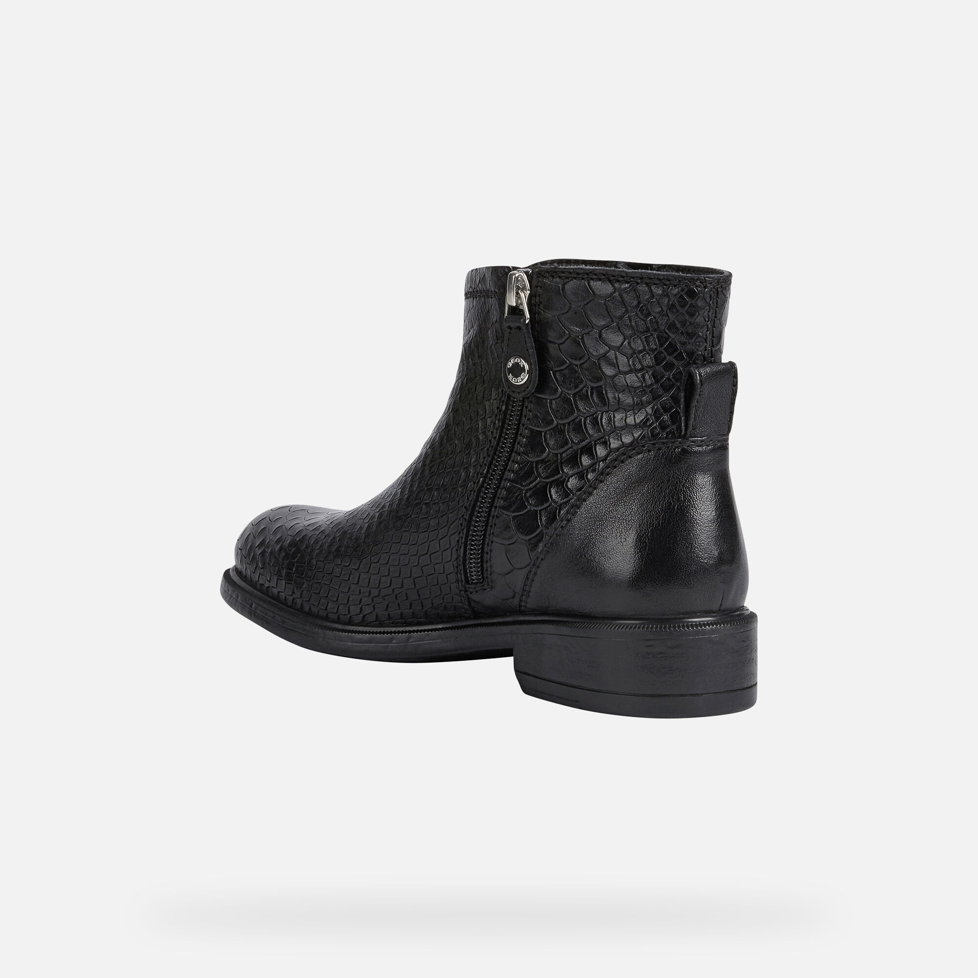 Geox® CATRIA Woman: Black Ankle Boots 