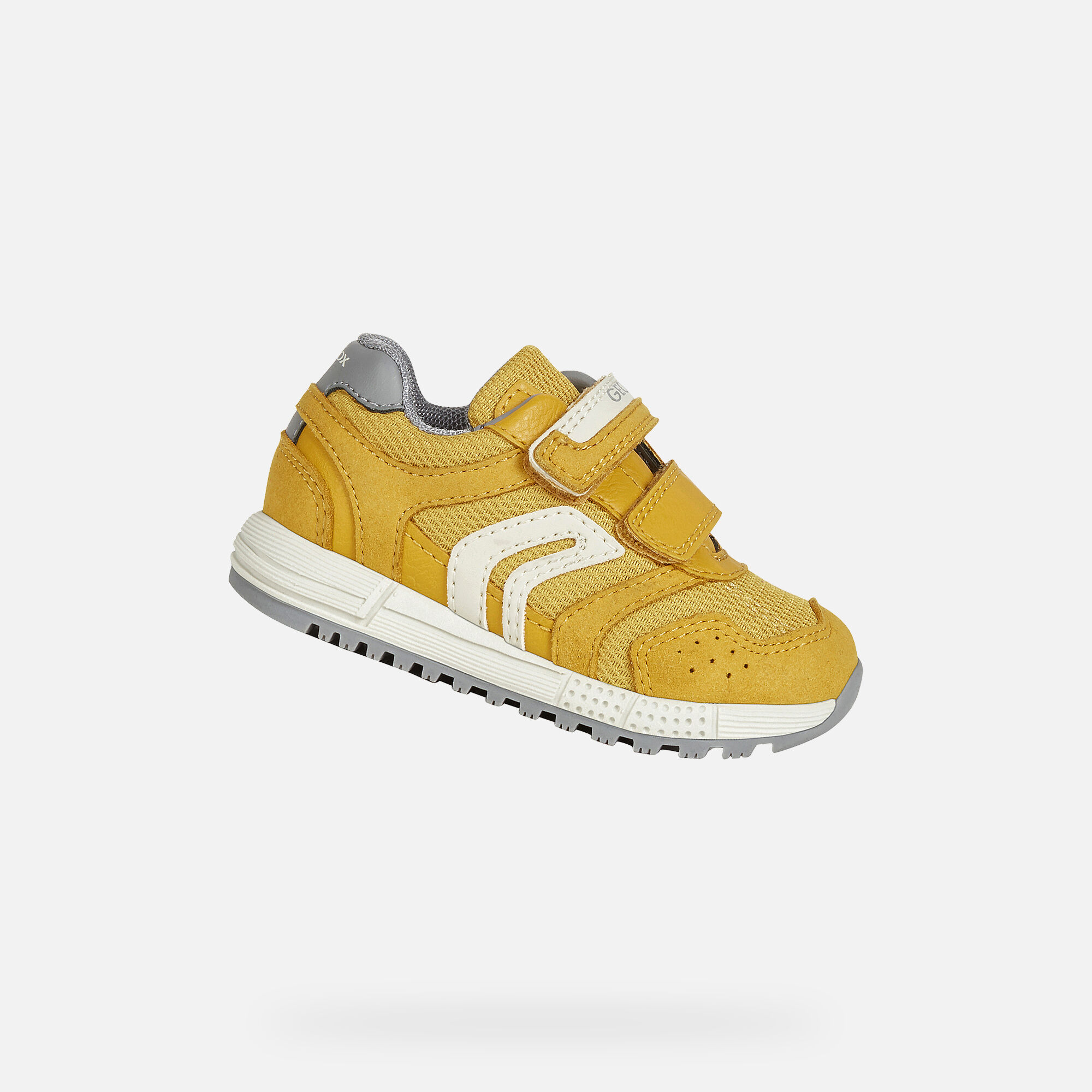 Geox ALBEN BABY Boy: Dk Yellow Sneakers 