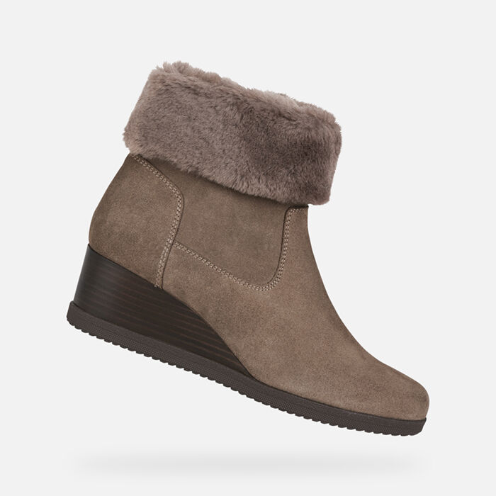 geox comfort leather booties