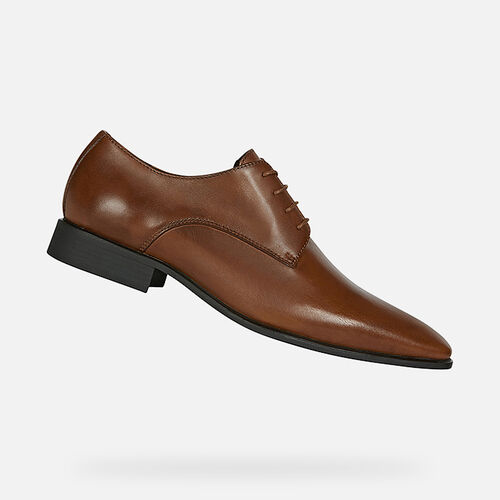 Scarpe Eleganti Geox Uomo U024WA In Pelle Nera – Cerimonia E Casual Primavera Estate 2025