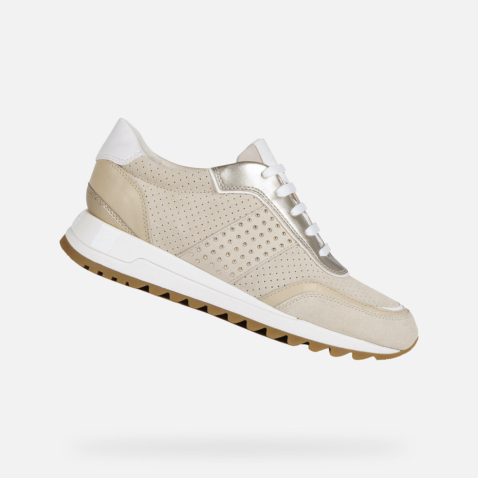 Geox TABELYA Woman: Cream Sneakers | Geox SS20