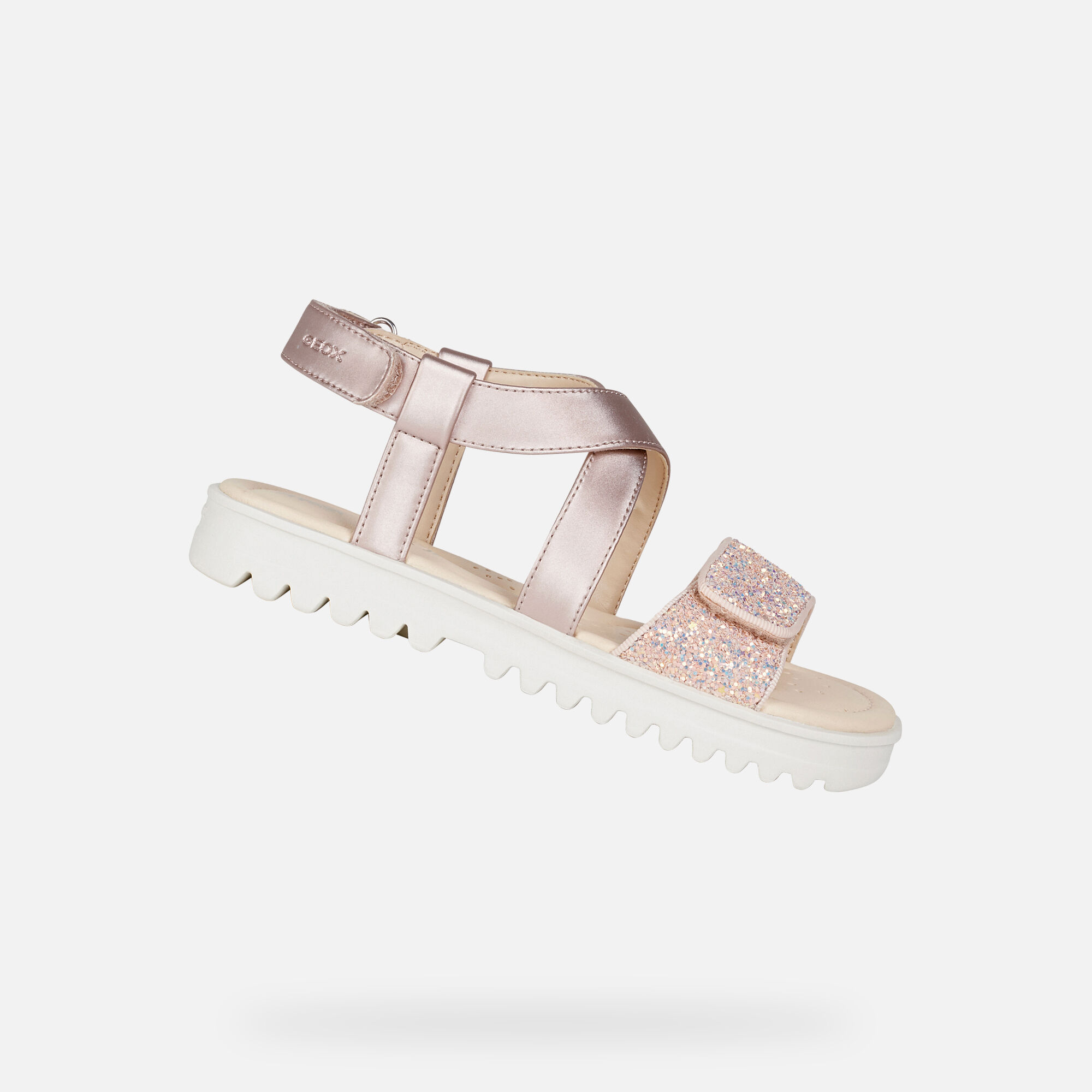 Sandali Glitterati Bambine Sandali Geox J Sandal Coralie Per - 11