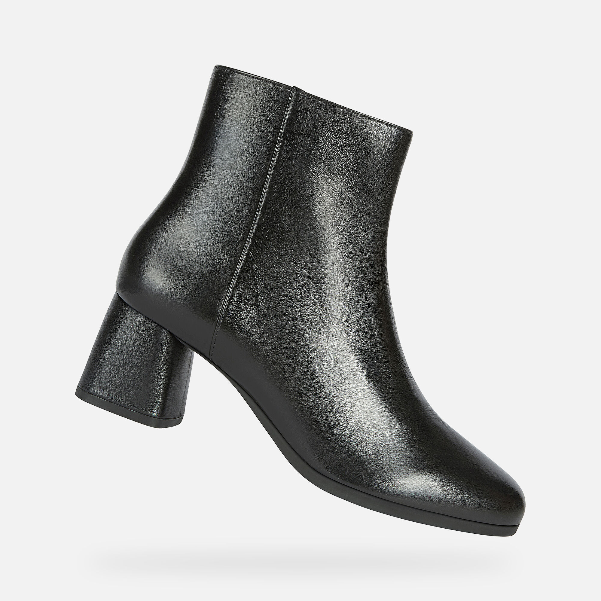 mid ankle black boots