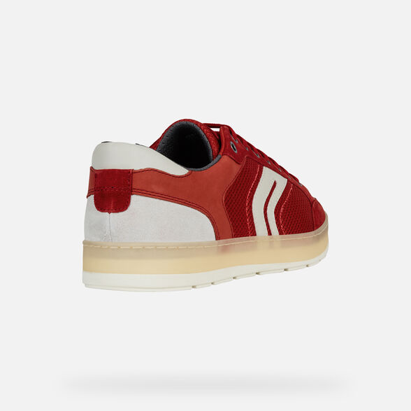 Geox ARIAM: Red Man Sneakers | Geox SS19
