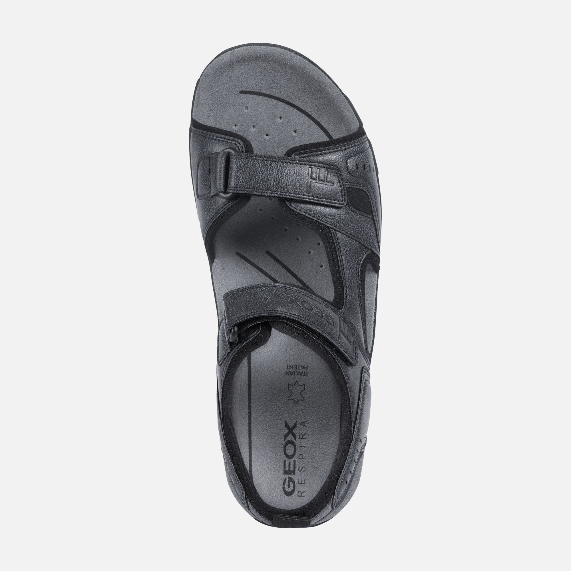 geox black sandals