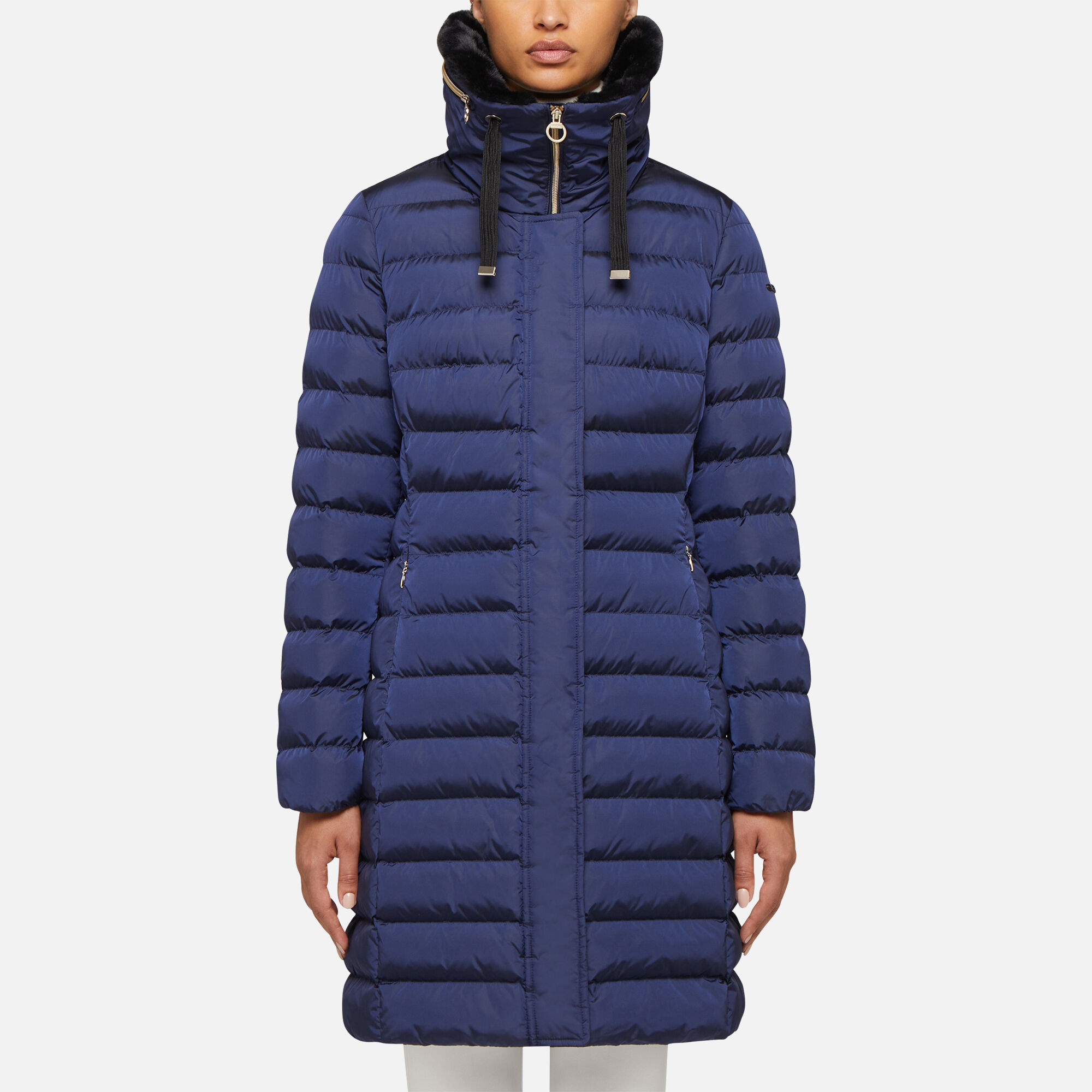 ladies navy down jacket