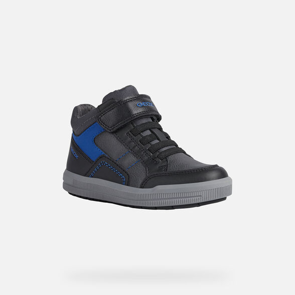 SNEAKERS BOY GEOX ARZACH BOY - BLACK AND ROYAL