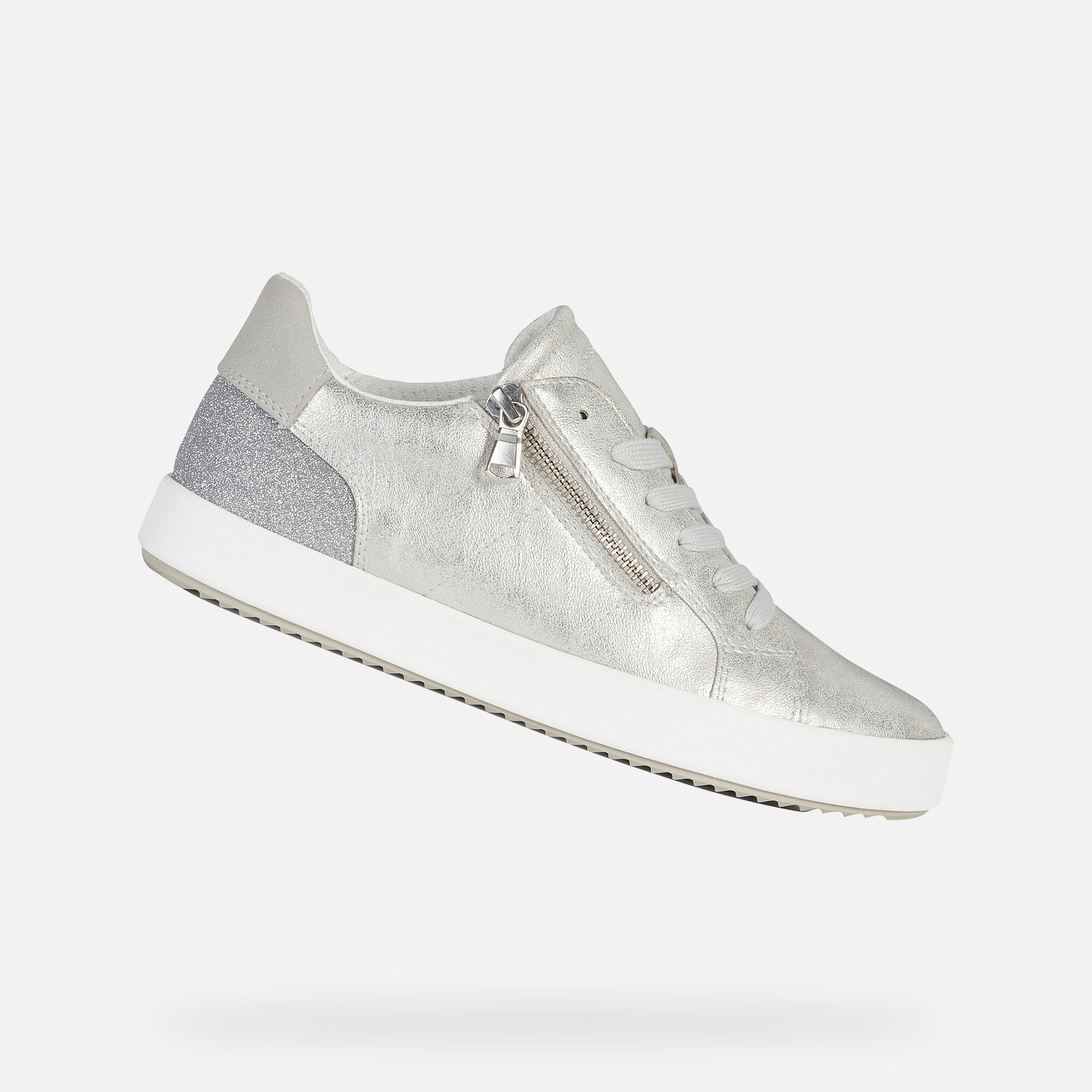 geox silver sneakers
