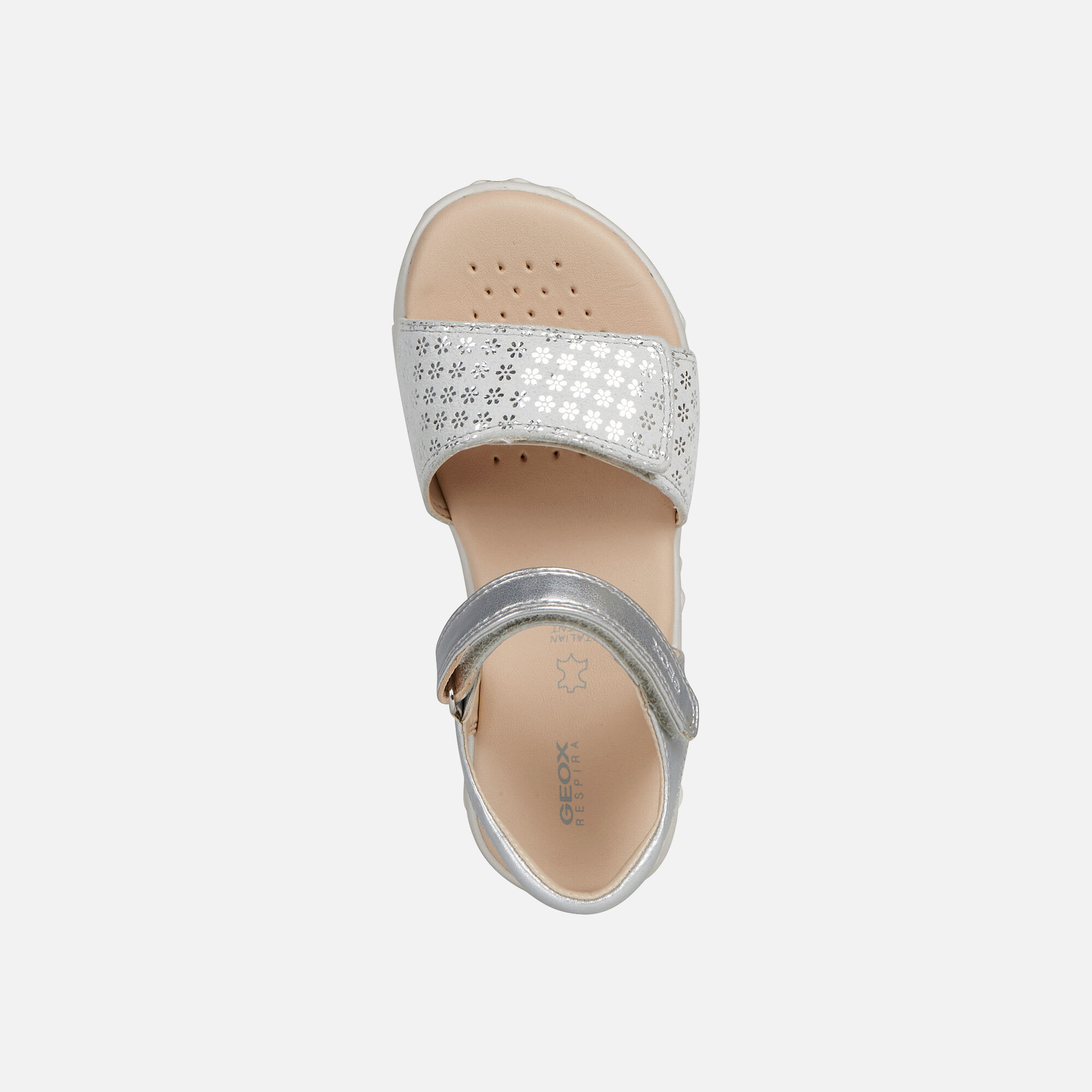 Geox HAITI Girl: Silver Sandals | Geox 