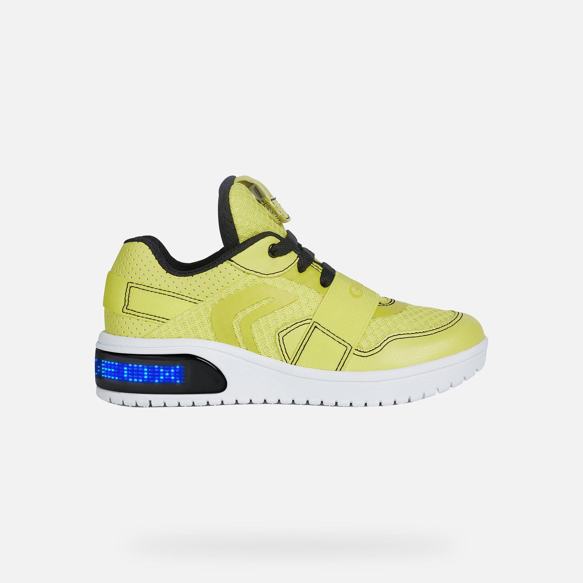 Geox XLED BOY Junior Boy: Lime Sneakers 