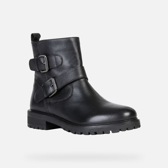 Geox HOARA Woman: Black Ankle Boots | Geox® Online Store