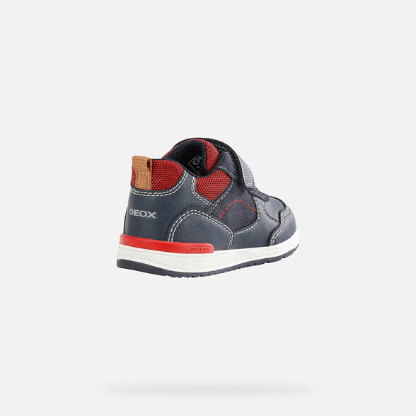 FIRST STEPS BABY GEOX RISHON BABY BOY - NAVY AND RED