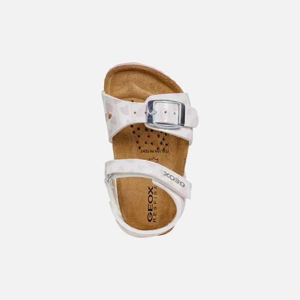 Geox Sandal Chalki Bebe Fille Sandales Blancheshes Geox Ss21