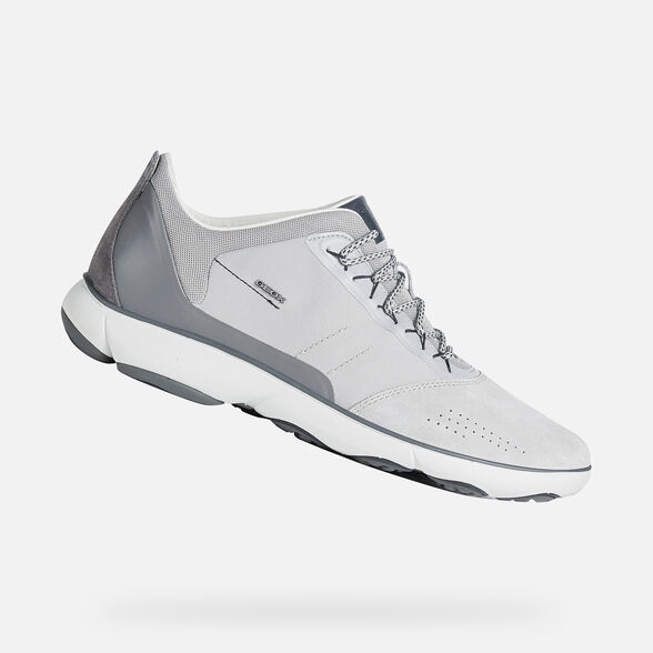 Geox Nebula Man Lt Grey Sneakers Geox Official Store
