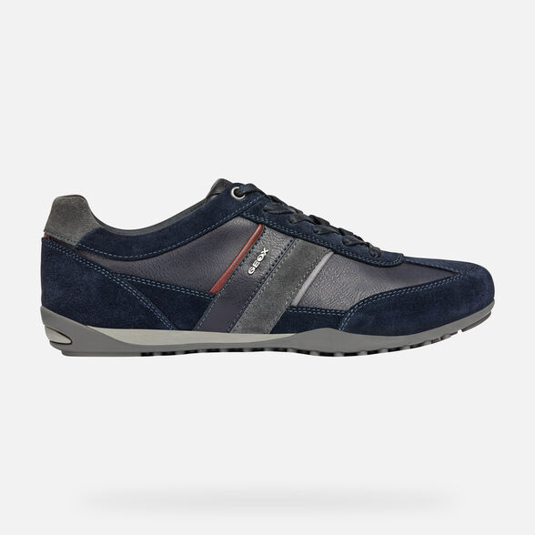 grillen inch Pelagisch Geox® WELLS Man: Navy blue Sneakers | FW21 Geox®