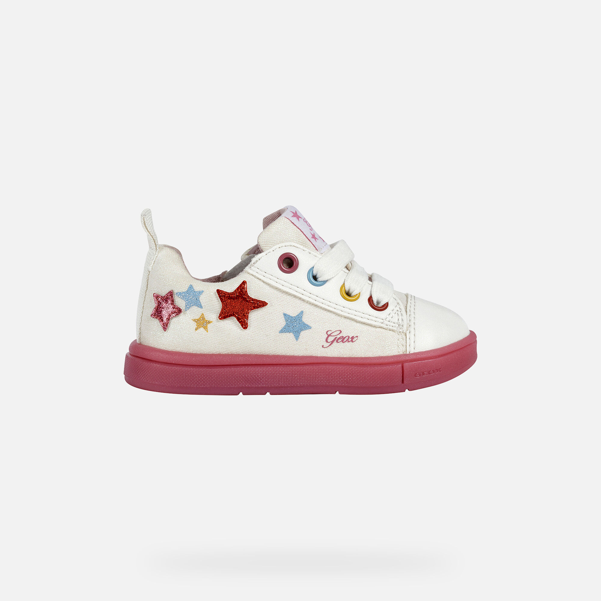 Geox TROTTOLA Baby Girl: White Sneakers 