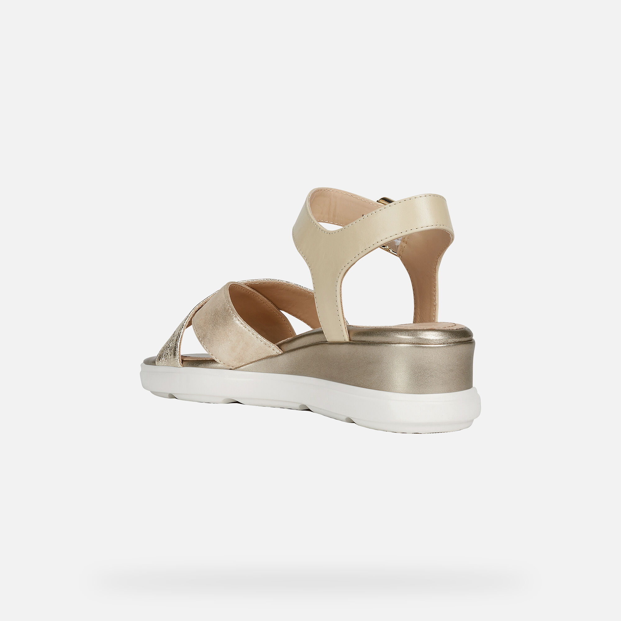 geox gold sandals