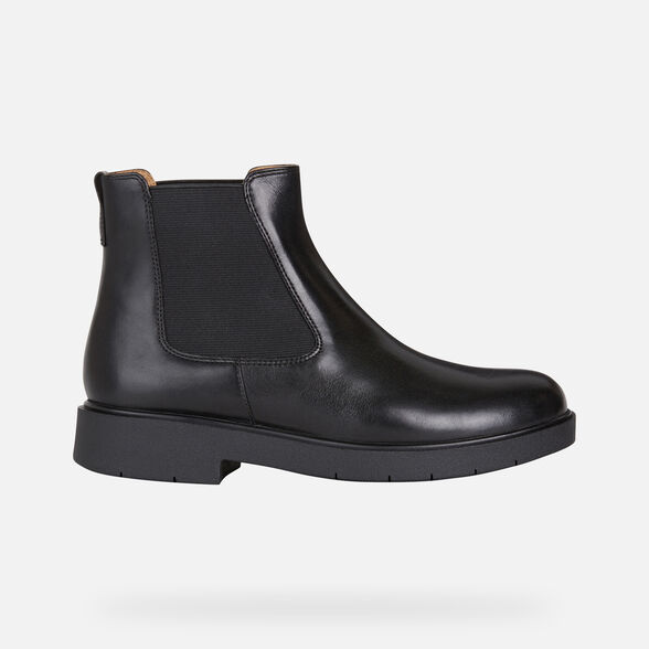 EC1 Woman: Black Ankle Boots FW21 Geox®