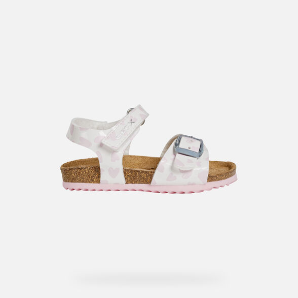Geox Sandal Chalki Bebe Fille Sandales Blancheshes Geox Ss21