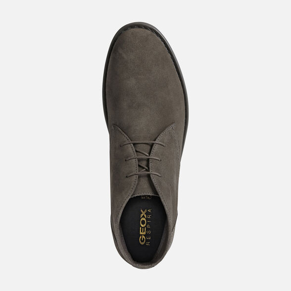 CASUAL SHOES MAN GEOX BRANDLED MAN - STONE
