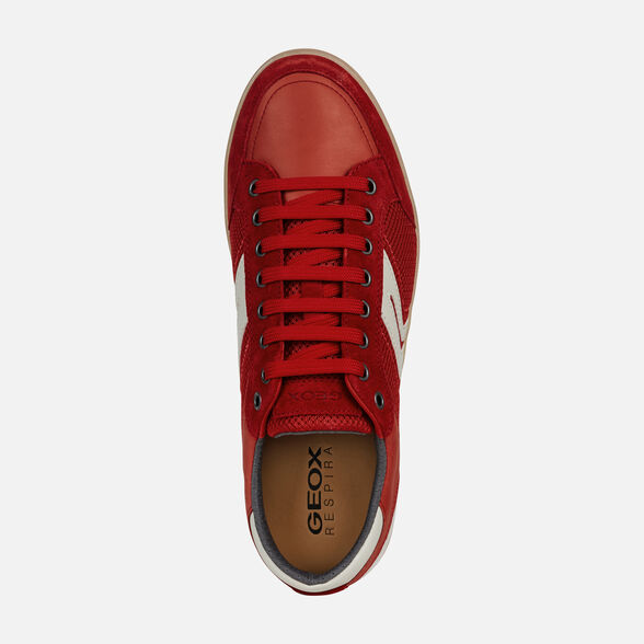 trembling Sophisticated spiral Geox U ARIAM: Red Man Sneakers | Geox SS19