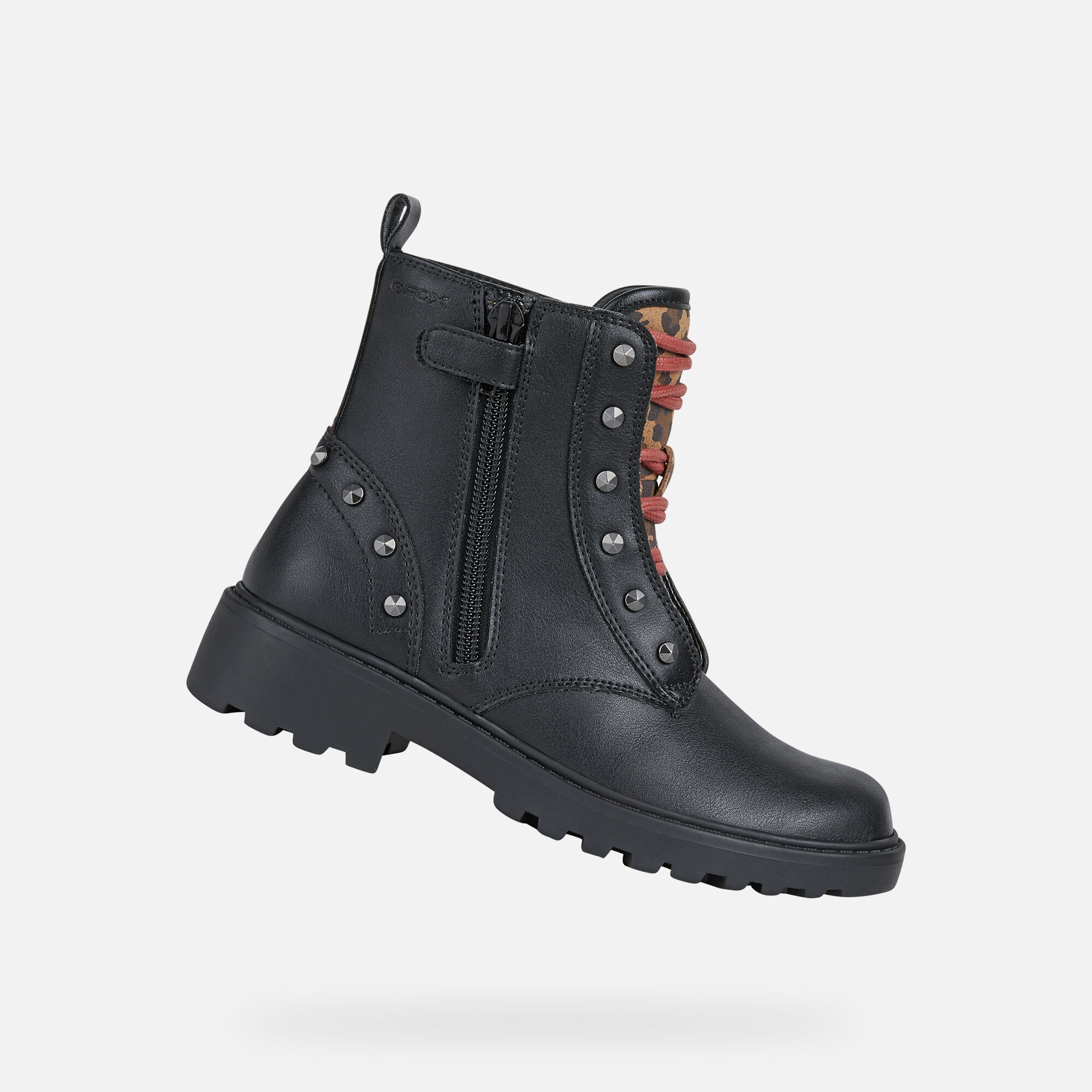 black motorcycle booties