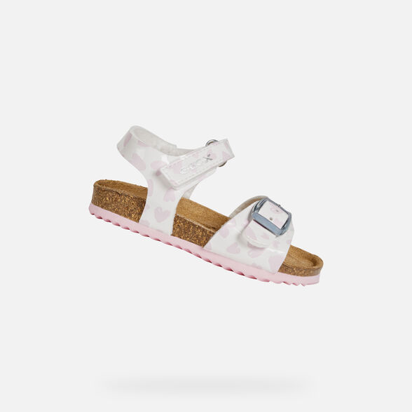 Geox Chalki Baby Girl White Sandals Geox Ss21
