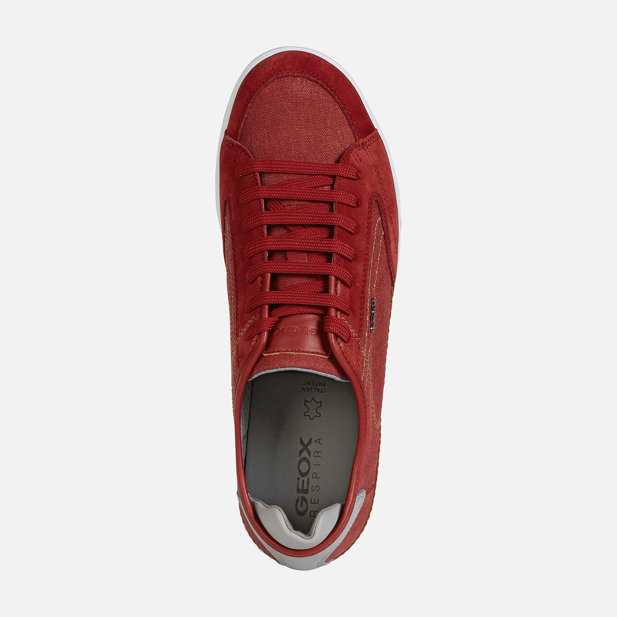 Geox WALEE Man: Red Sneakers | Geox SS20