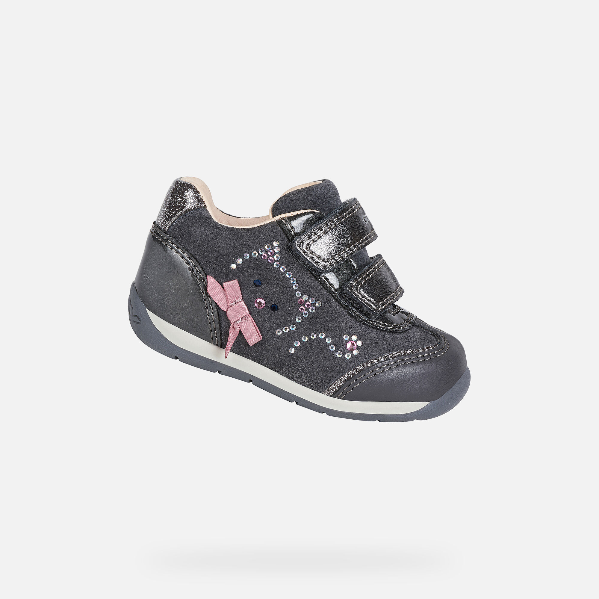 Geox EACH GIRL Baby Girl: Grey First Steps | Geox® Online Store