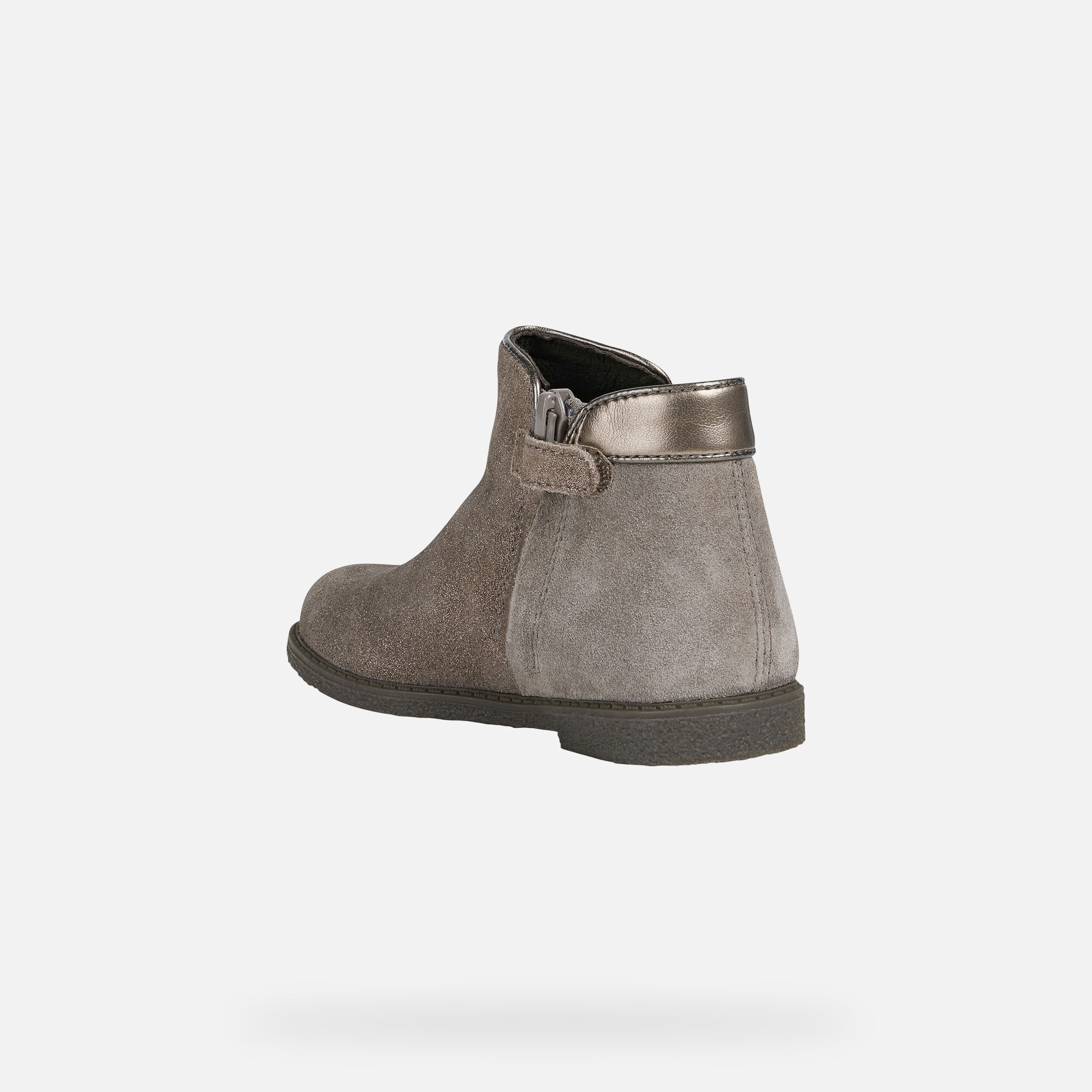 gray flat booties