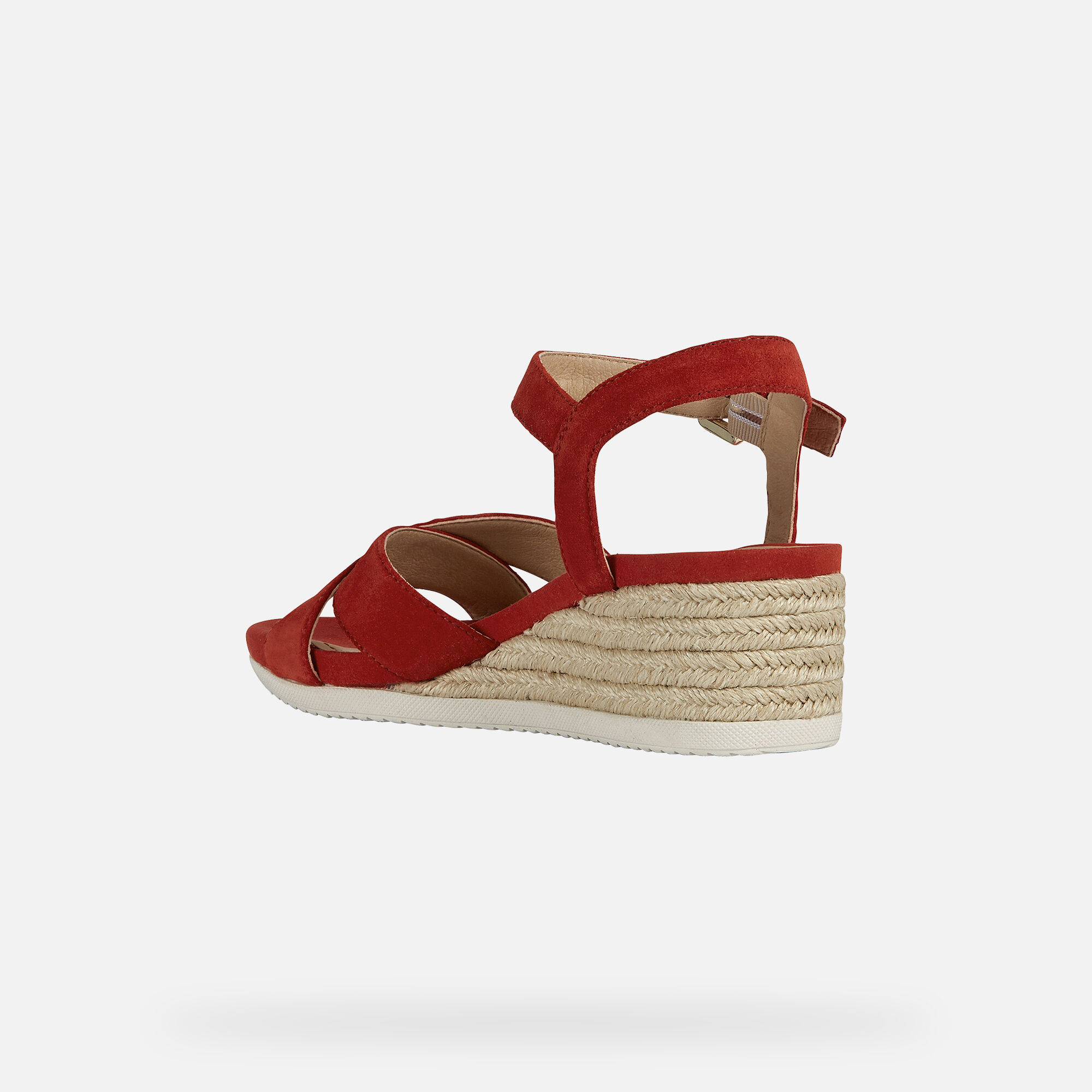 geox red sandals
