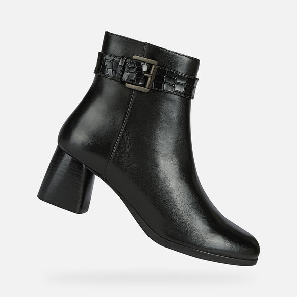 Leather Geox Calinda Geox Ankle Boots 