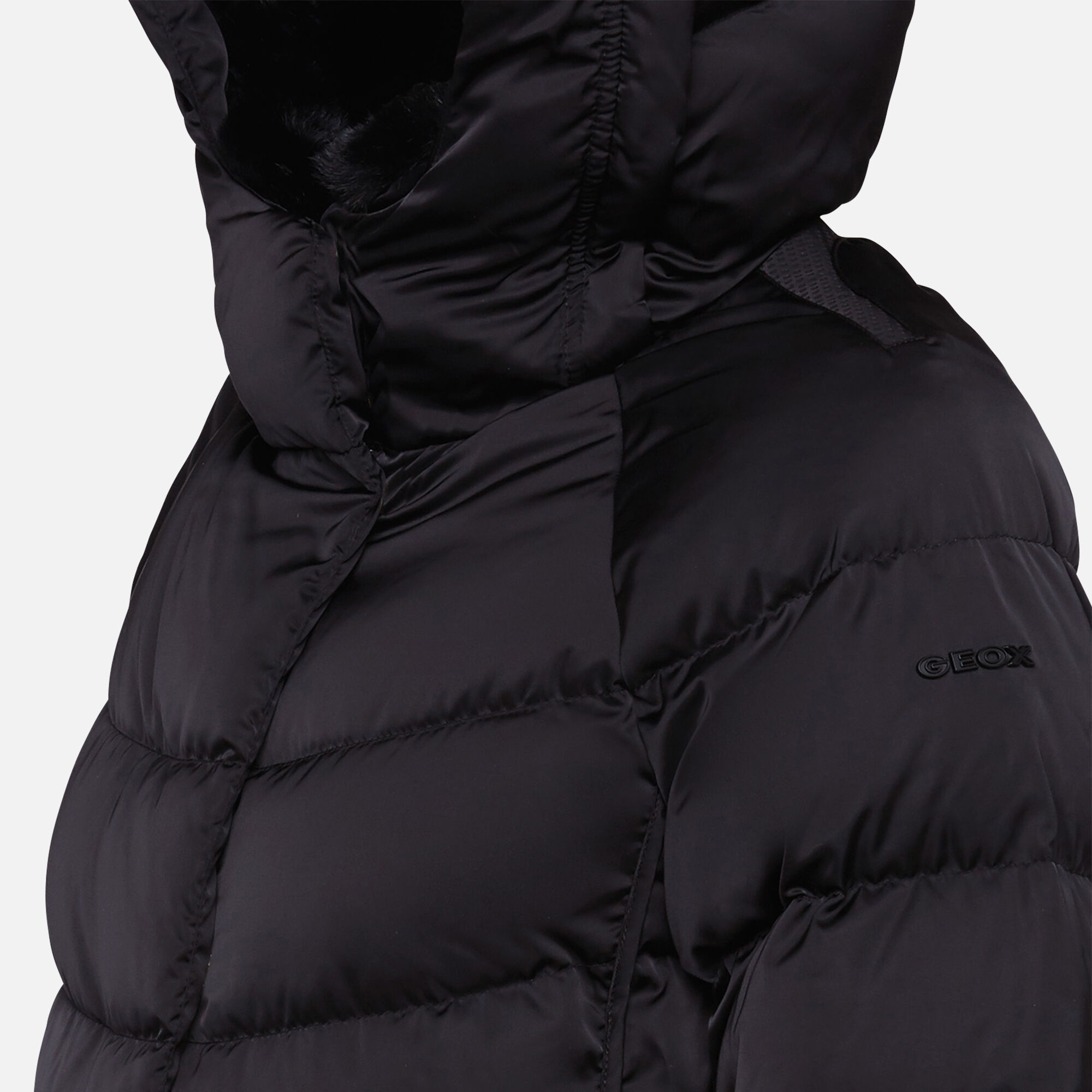geox chloo black down jacket