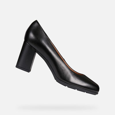 Escarpins GEOX RESPIRA En Daim Noir - Talon Moyen - Pointure 36 - Neuf Sans Boîte