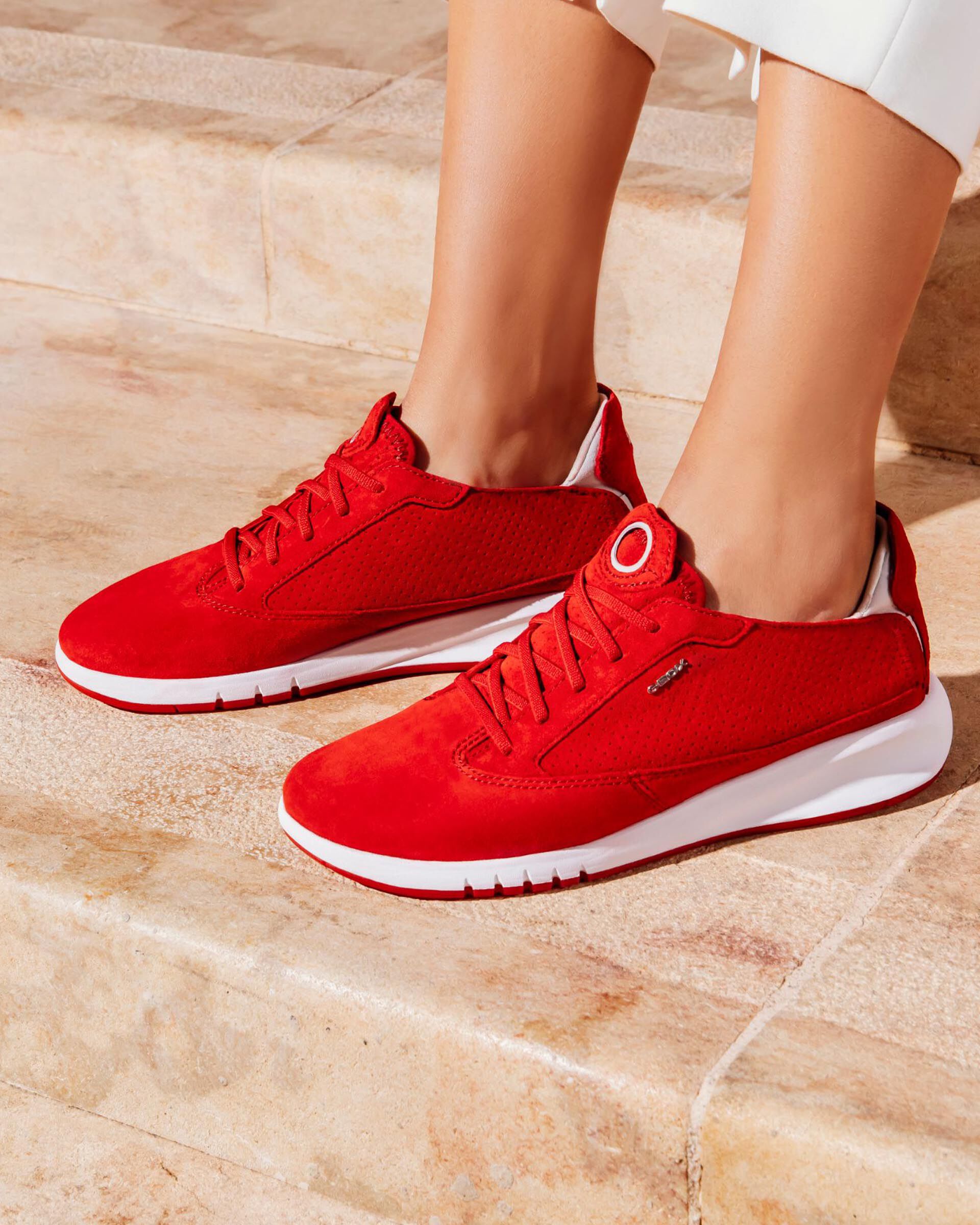 scarpe geox rosse