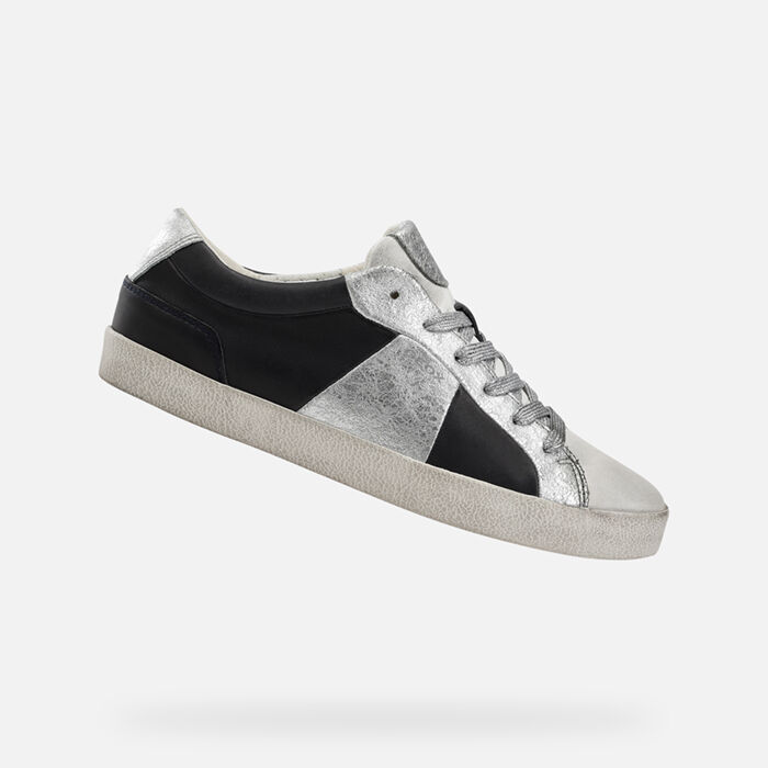 Geox Women's D Warley B High-Top Sneakers - Breathable & Water-Resistant Trainers
