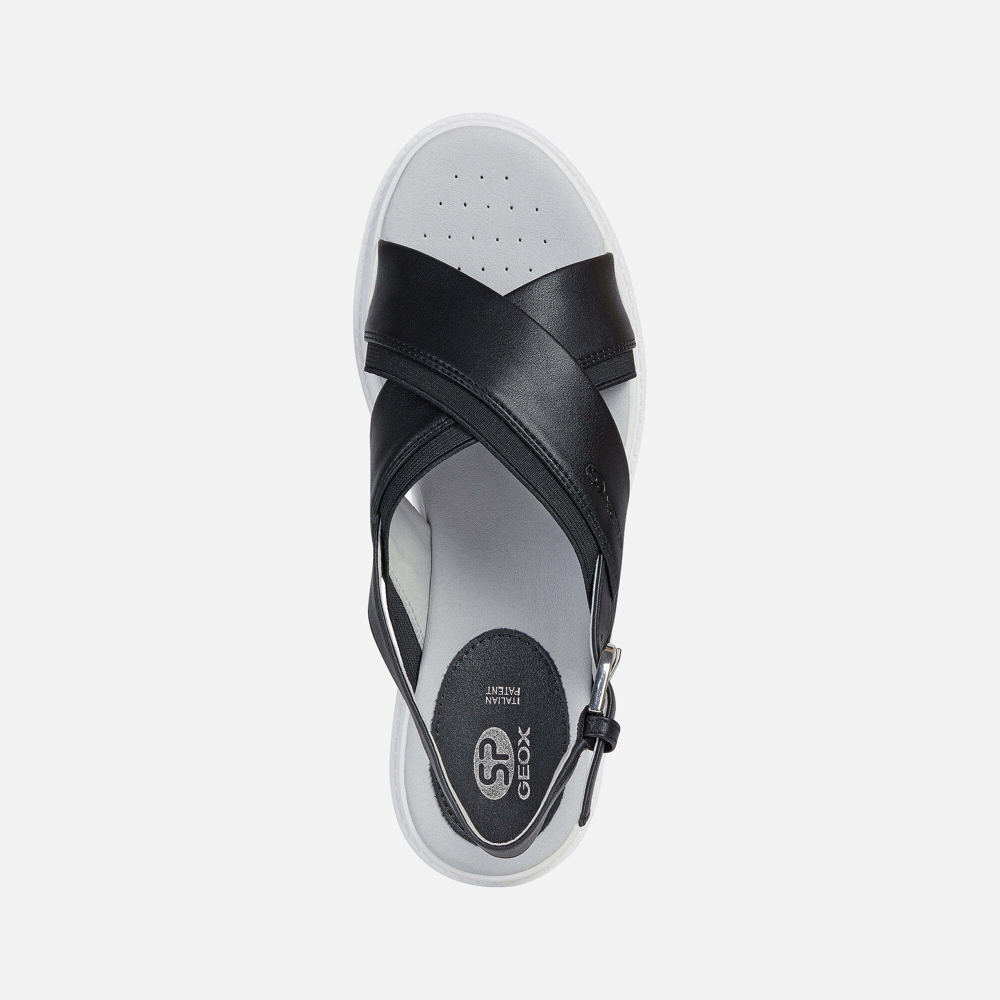 geox black sandals