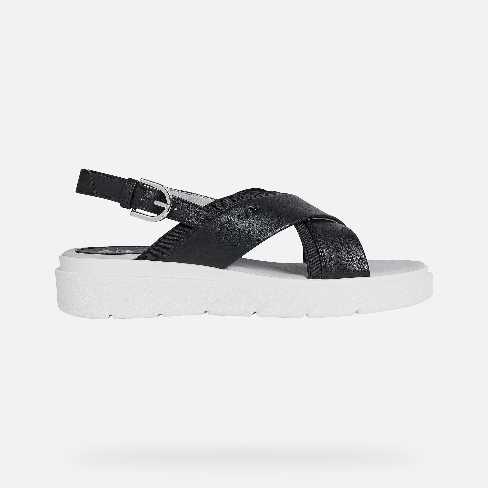 geox black sandals
