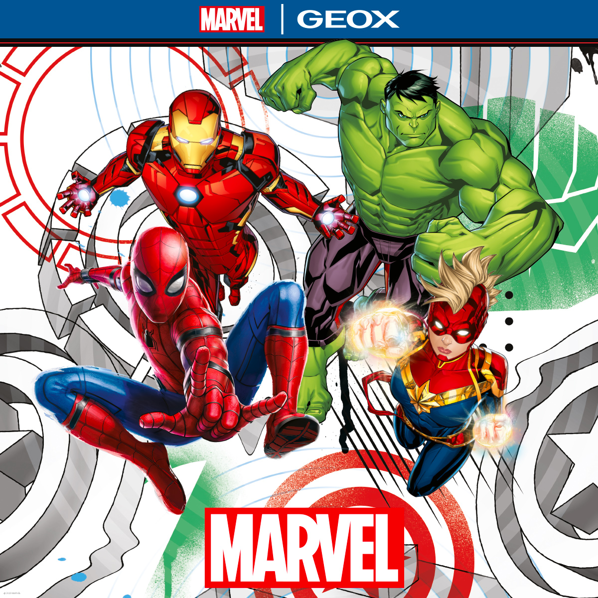 Junior Marvel Spider-Man, Iron Man and Hulk Sneakers | Geox®