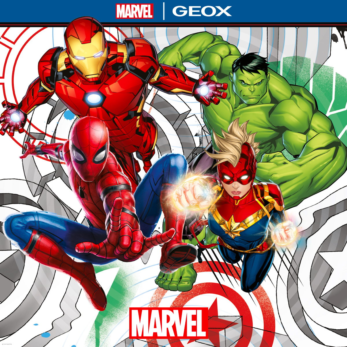 Junior Marvel Spider-Man, Iron Man and Hulk Sneakers | Geox®