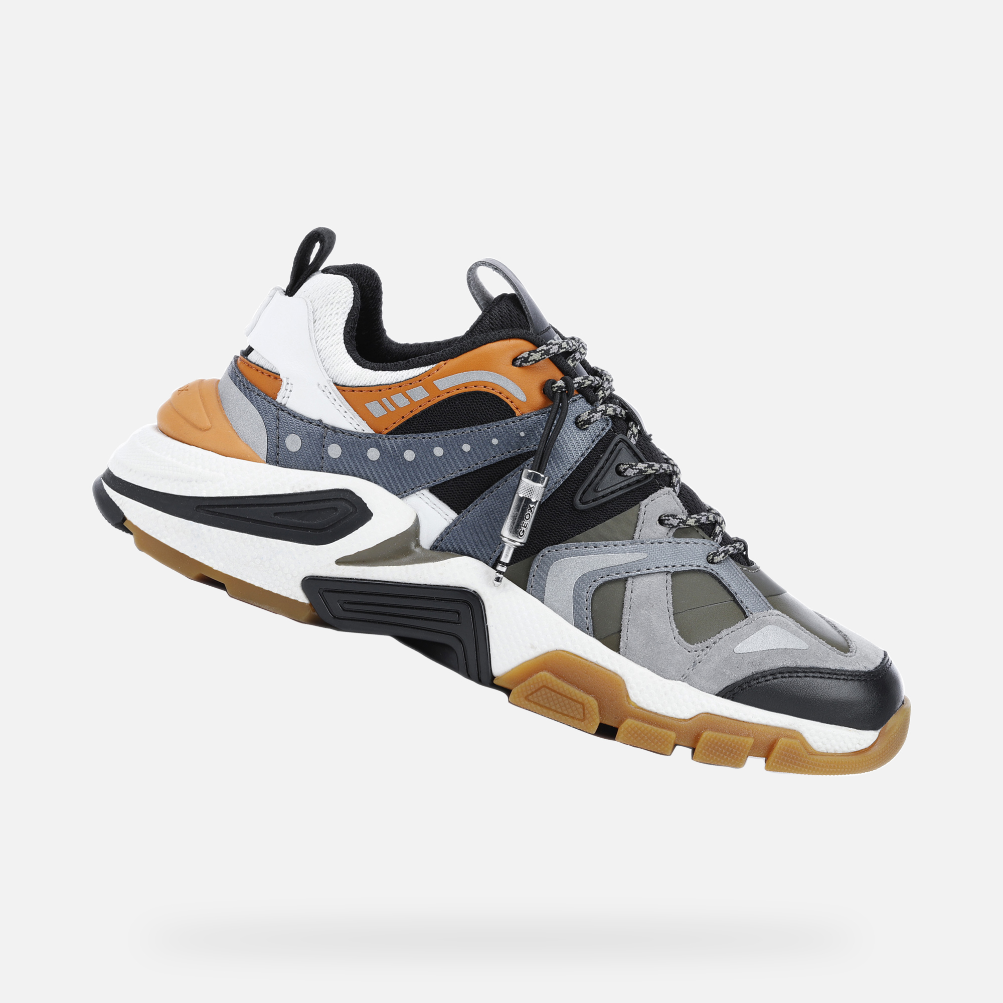T01 Phonica: Sneakers Unisex Green and Orange | Geox