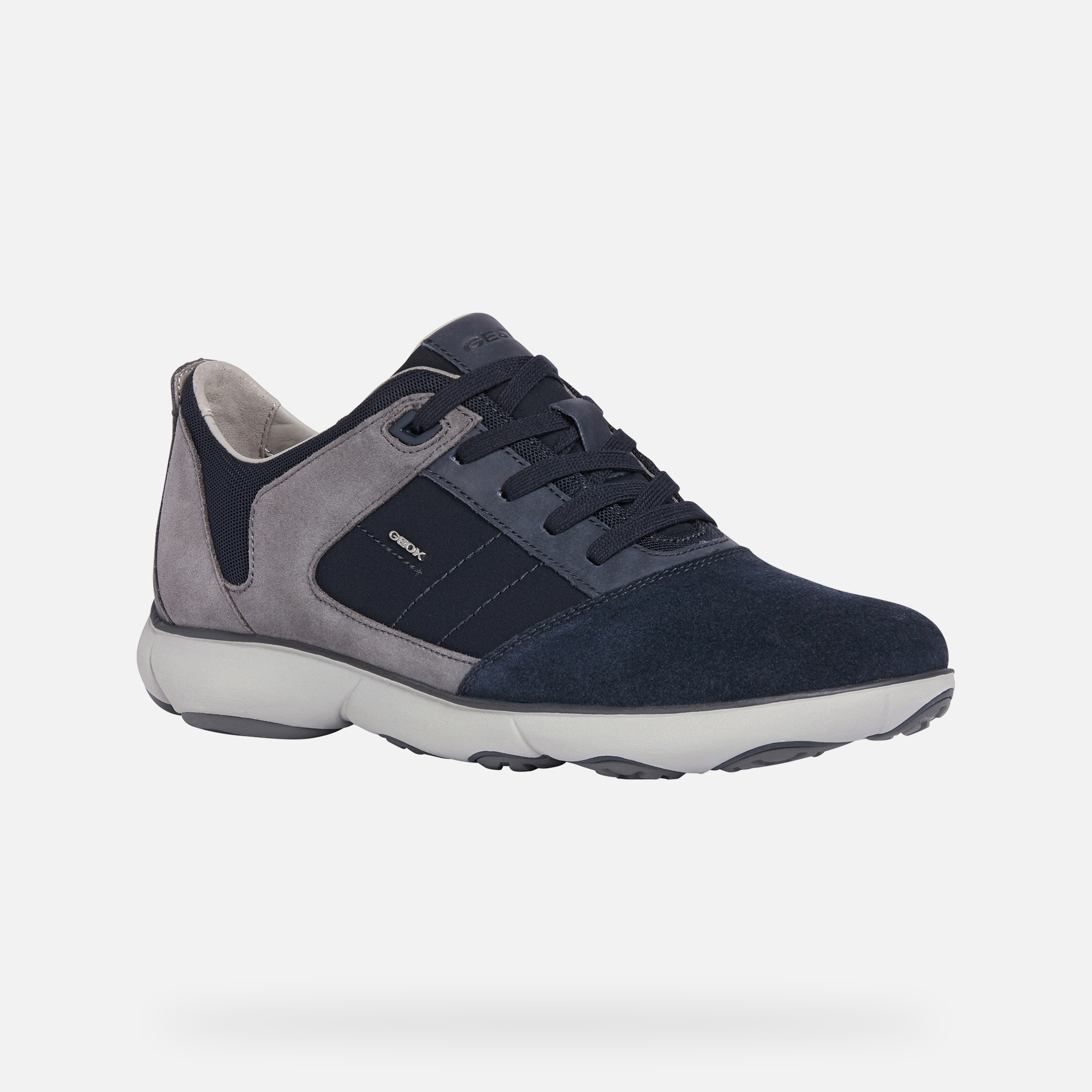 Geox® NEBULA Man: Grey and Navy blue Sneakers | Geox® Nebula