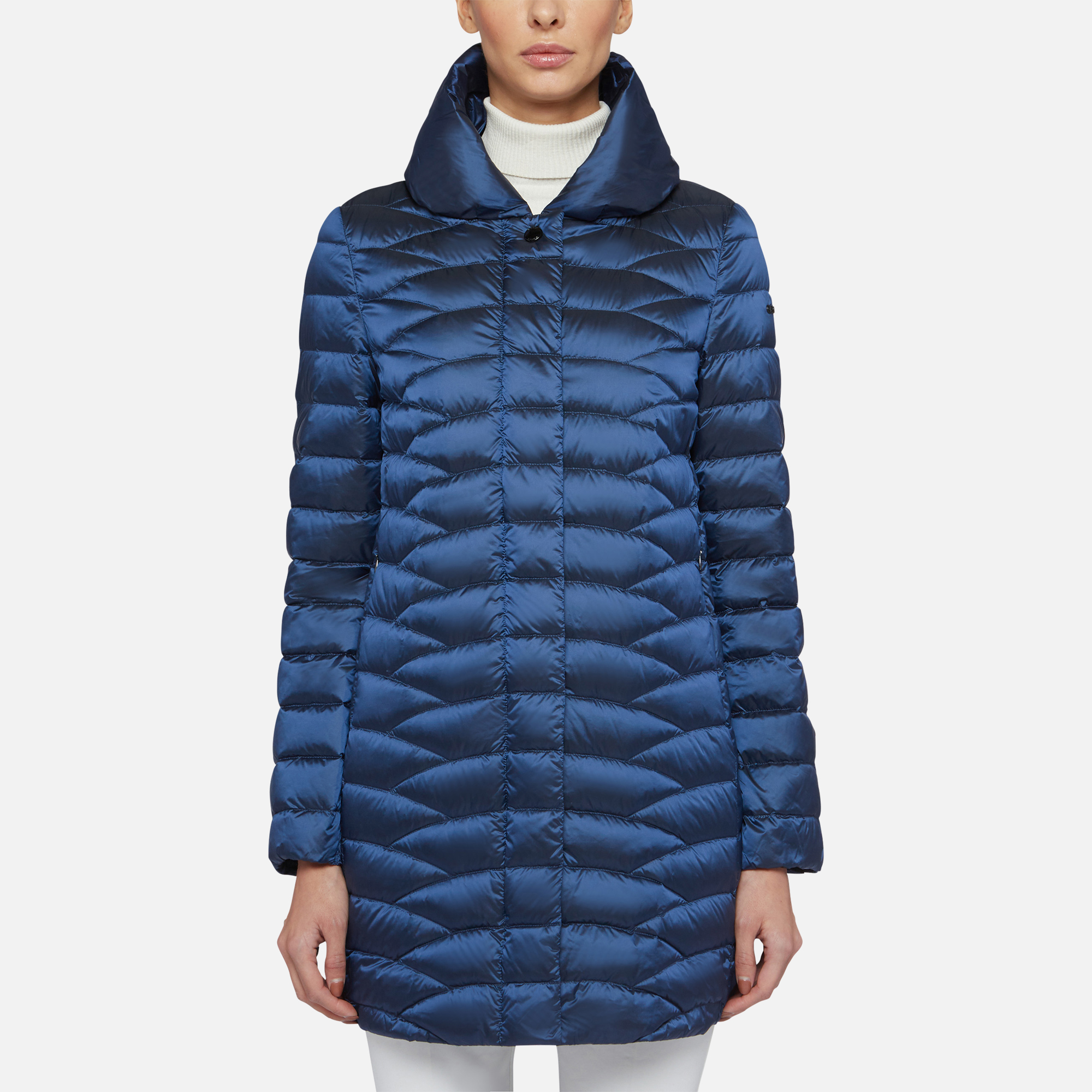 Geox JAYSEN Woman Blue Down Jacket Geox® FW20/21