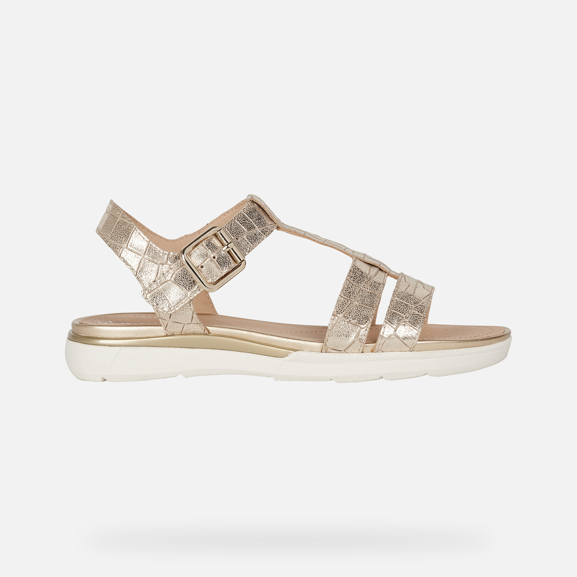 Geox SANDAL HIVER Mujer Sandalias Oro | Geox® 2021