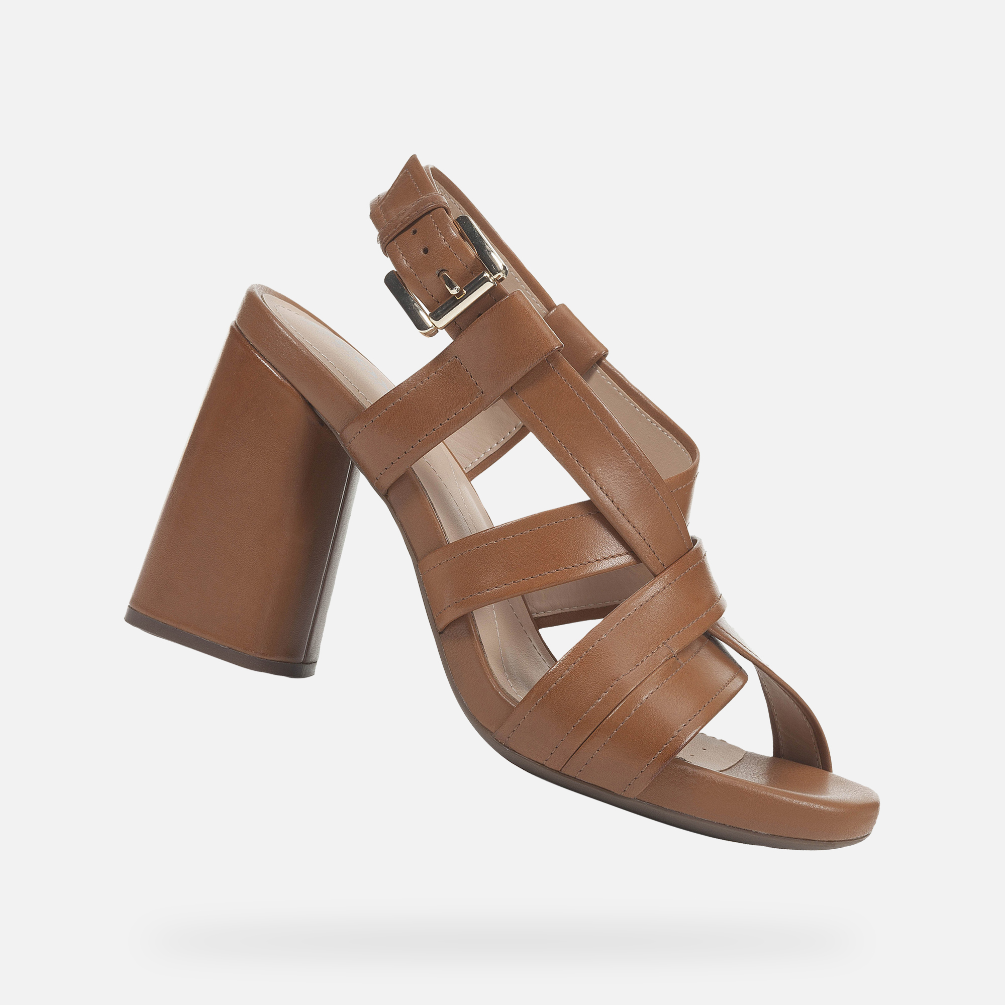 Geox GENZIANA Woman: Cognac Sandals | Geox ® Official Store