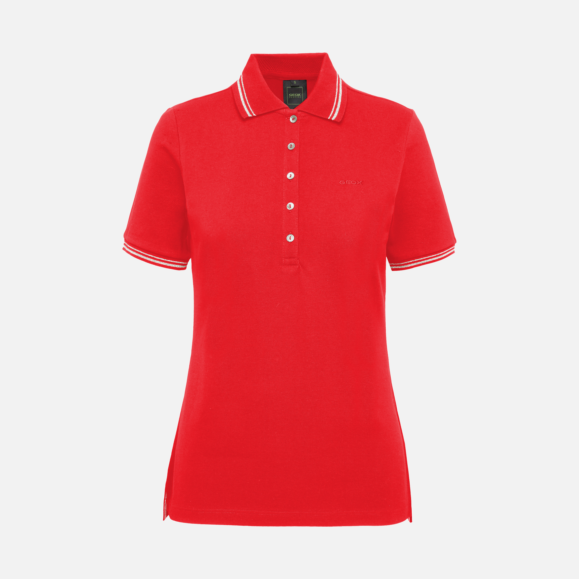 Geox Damen W Sustainable Polo Shirt 
